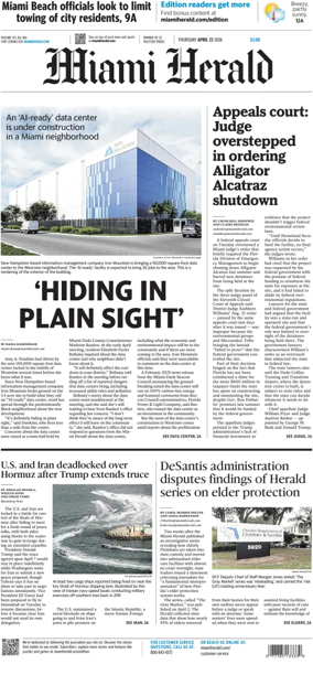Cover of Miami Herald
