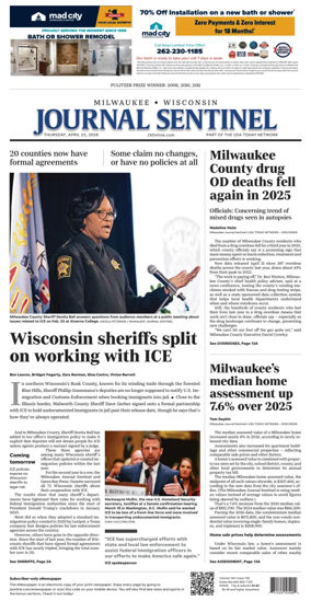 Cover of Milwaukee Journal Sentinel