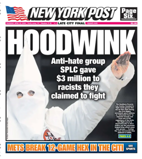 Cover of New York Post