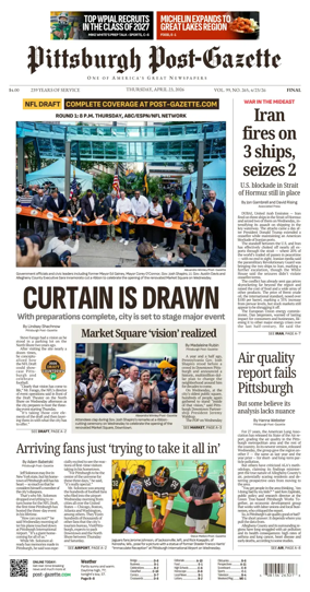 Cover of Pittsburgh Post-Gazette