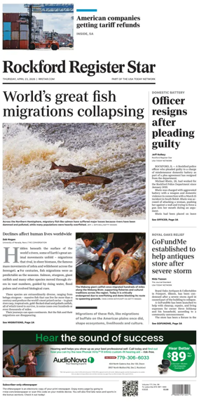 Cover of Rockford Register Star