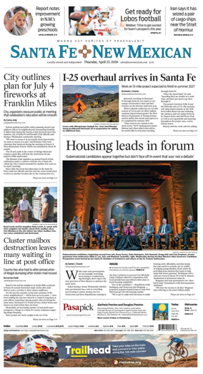 Cover of Santa Fe New Mexican
