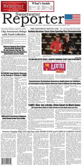 Cover of Sweetwater Reporter