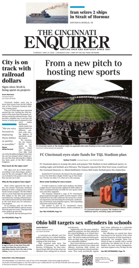 Cover of The Cincinnati Enquirer