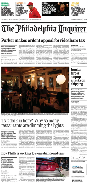 Cover of The Philadelphia Inquirer