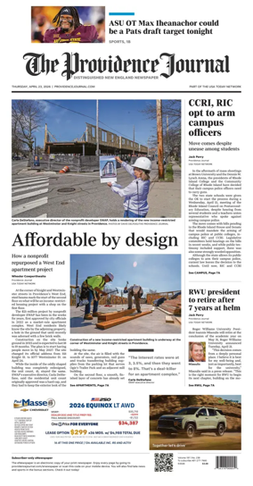 Cover of The Providence Journal