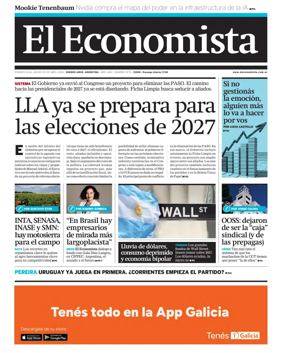 Cover of El Economista (Argentina)