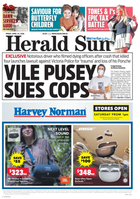Cover of Herald Sun