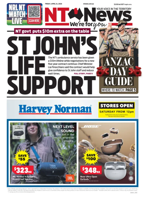 Cover of NT News