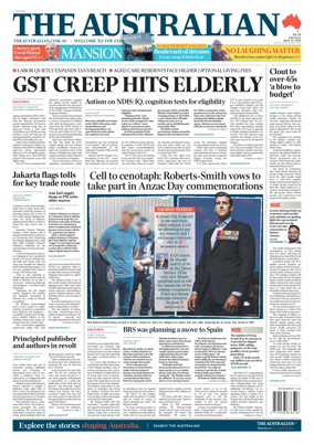 Cover of The Australian