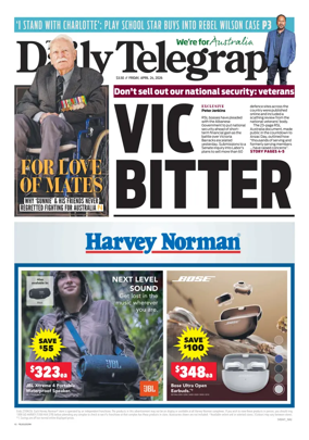 Cover of The Daily Telegraph (Sydney)