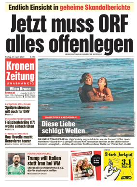 Cover of Kronen Zeitung