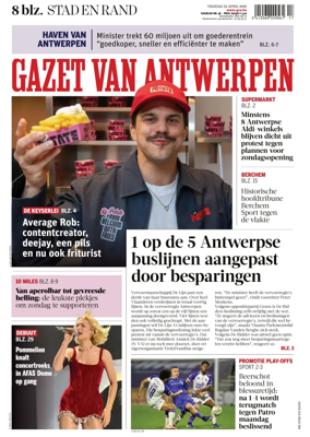 Cover of Gazet van Antwerpen Stad en Rand