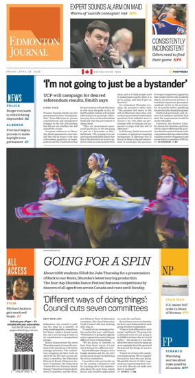 Cover of Edmonton Journal