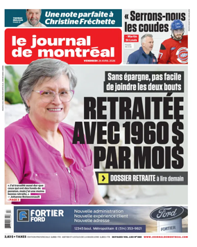 Cover of Le Journal de Montreal
