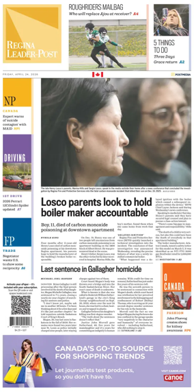Cover of Regina Leader-Post