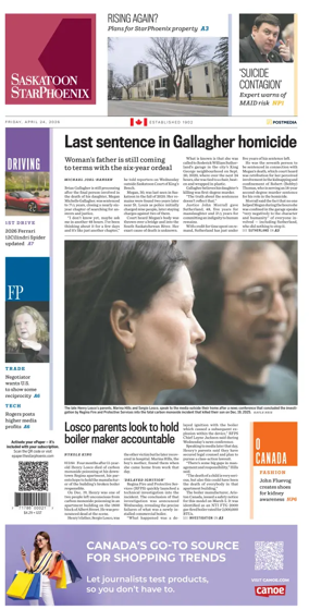 Cover of Saskatoon StarPhoenix
