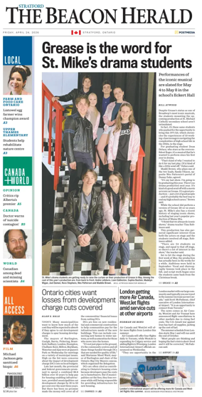 Cover of The Beacon Herald
