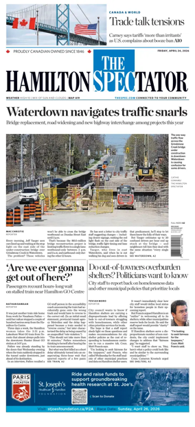 Cover of The Hamilton Spectator