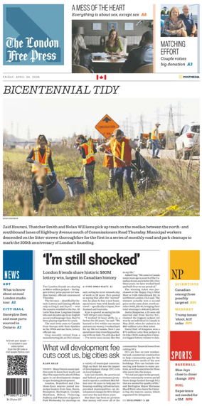 Cover of The London Free Press