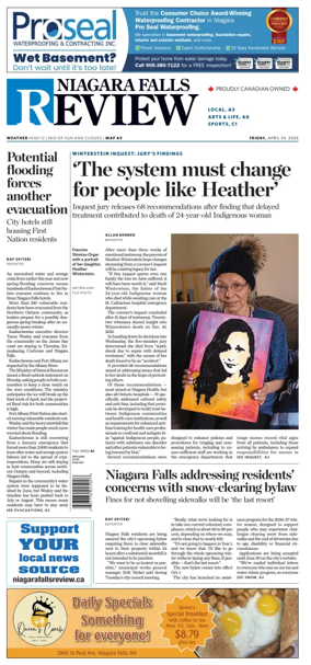 Cover of The Niagara Falls Review