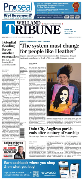 Cover of The Welland Tribune