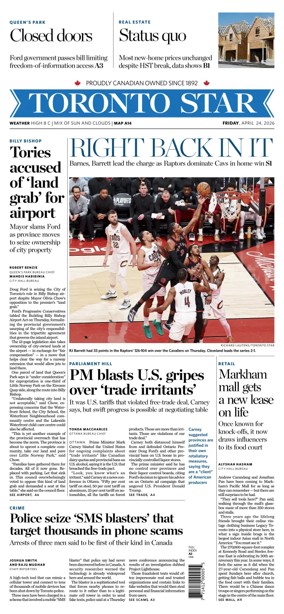 Cover of Toronto Star