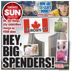Cover of Toronto Sun