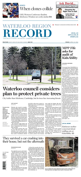 Cover of Waterloo Region Record
