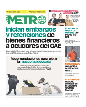 Cover of Publimetro Chile