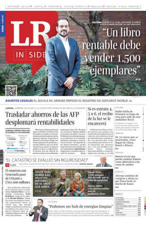 Cover of La Republica (Colombia)
