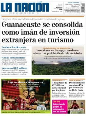 Cover of La Nacion (Costa Rica)
