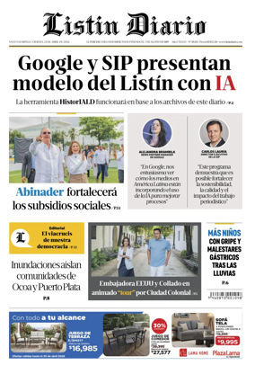 Cover of Listin Diario