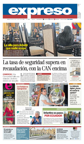 Cover of Diario Expreso