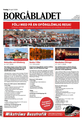 Cover of Borgabladet