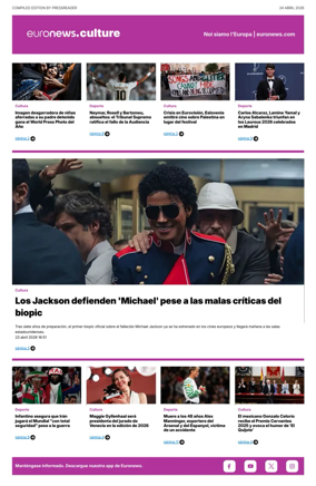 Cover of Euronews Culture and Sport (Spanish) Compiled Edition