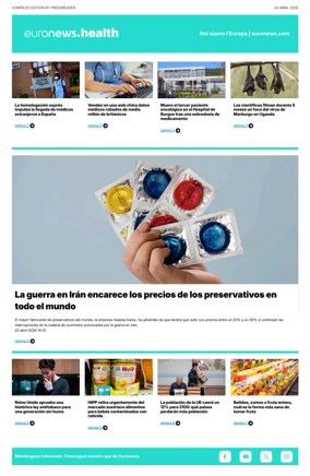 Cover of Euronews Health (Spanish) Compiled Edition