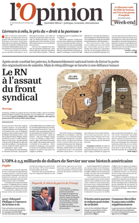 Cover of L'Opinion