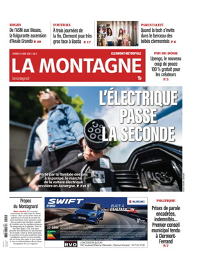 Cover of La Montagne (Clermont-Metropole)