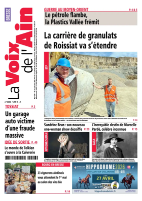 Cover of La Voix de l’Ain Bresse
