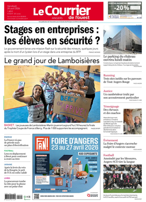 Cover of Le Courrier de l’Ouest (Angers)