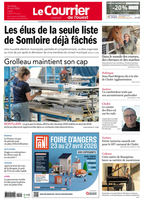 Cover of Le Courrier de l’Ouest (Cholet)