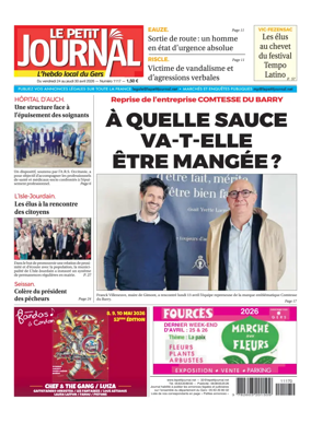 Cover of Le Petit Journal - L'hebdo local du Gers