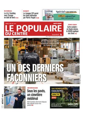 Cover of Le Populaire du Centre (Haute-Vienne)