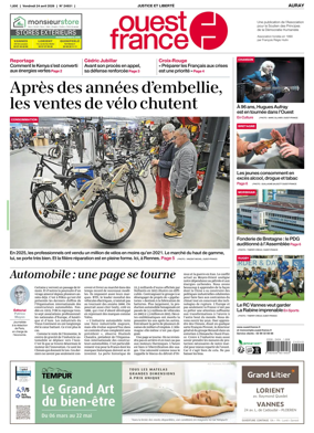 Cover of Ouest France (Auray)