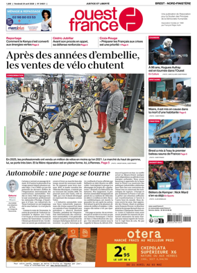 Cover of Ouest France (Nord-Finistere)