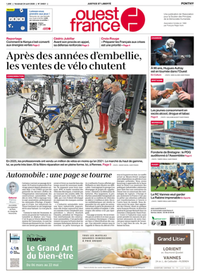 Cover of Ouest France (Pontivy)