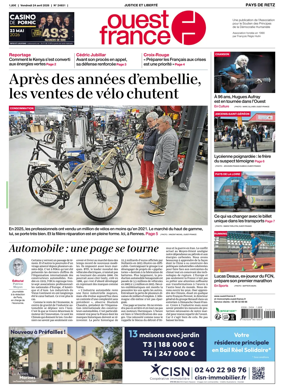 Cover of Ouest France (Pornic / Pays de Retz)