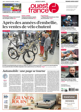 Cover of Ouest-France (Rennes Nord-Ouest)