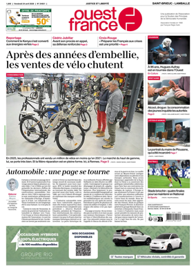 Cover of Ouest-France (Saint-Brieuc Lamballe)